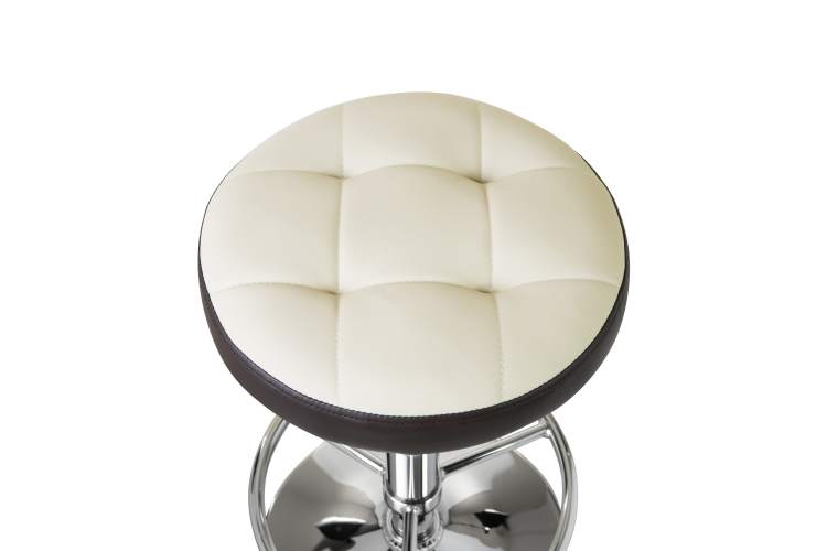 Набор 2 шт Табурет барный DOBRIN BRUNO, кремово-коричневый-2