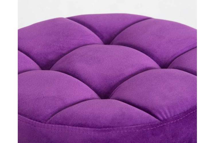 Табурет барный DOBRIN BRUNO BLACK, фиолет велюр (MJ9-58)-1