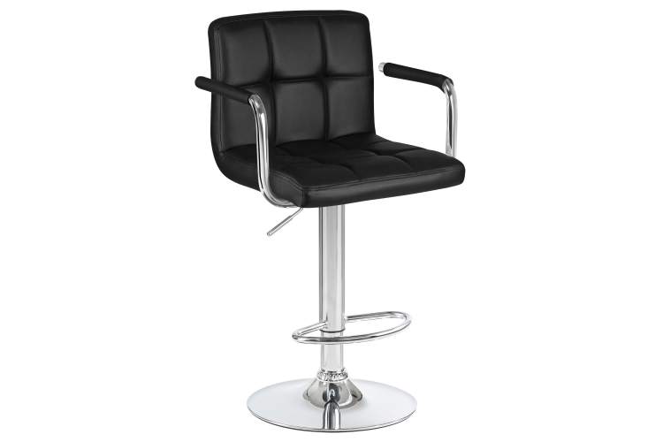 Набор 2 шт Стул барный DOBRIN KRUGER ARM, чёрный-1