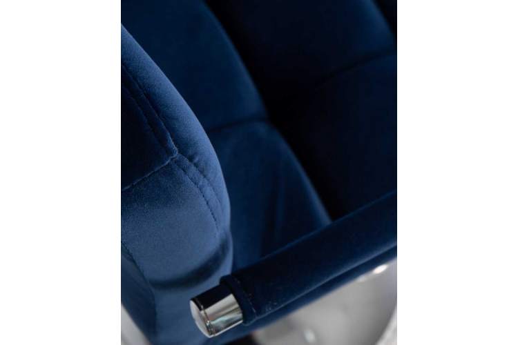 Стул барный DOBRIN KRUGER ARM, синий велюр (MJ9-117)-7