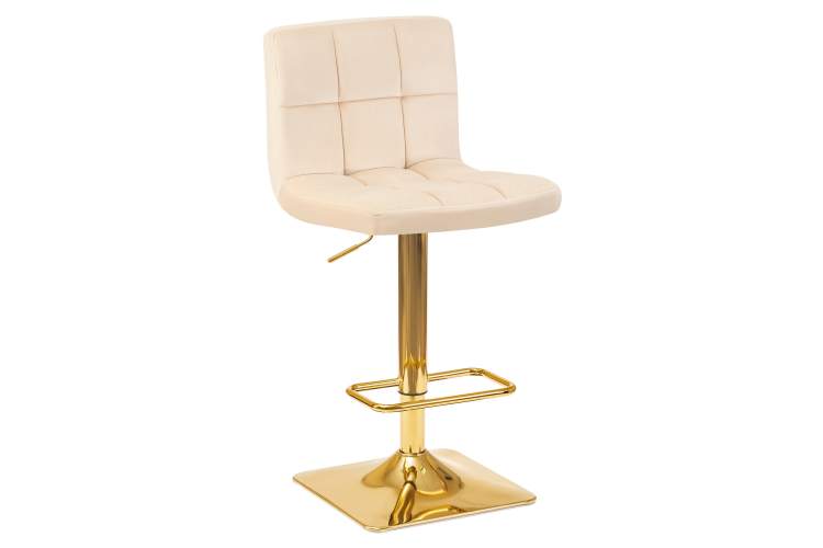 Набор 2 шт Стул барный DOBRIN GOLDIE, бежевый велюр (MJ9-10)-1