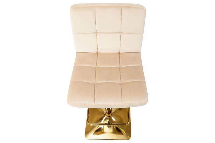 Набор 2 шт Стул барный DOBRIN GOLDIE, бежевый велюр (MJ9-10)-7