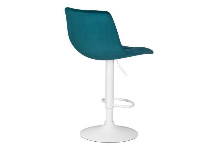 Стул барный DOBRIN TAILOR WHITE, морской волны велюр (MJ9-99)-3
