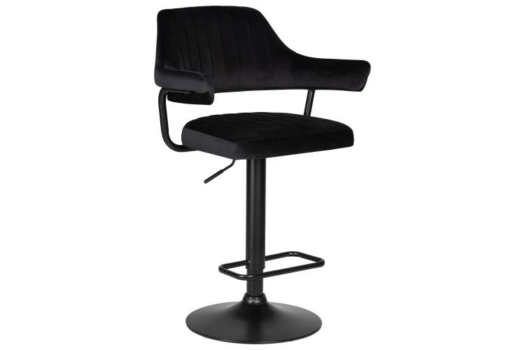 Набор 2 шт Стул барный DOBRIN CHARLY BLACK, черный велюр (MJ9-101)-1