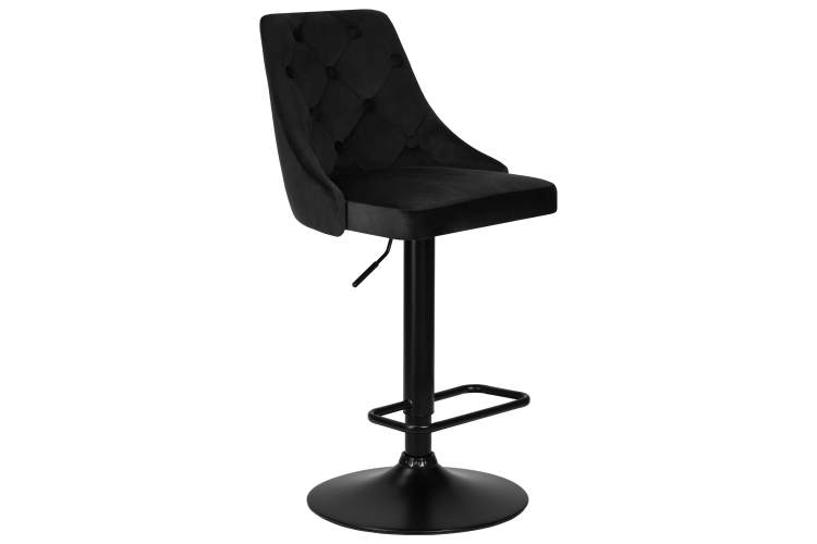 Набор 2 шт Стул барный DOBRIN JOSEPH BLACK, черный велюр (MJ9-101)-1
