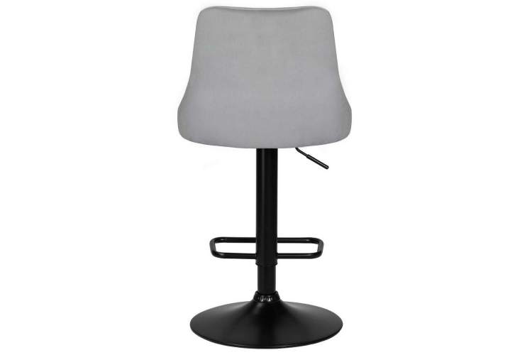Стул барный DOBRIN JOSEPH BLACK, серый велюр (MJ9-75)-4