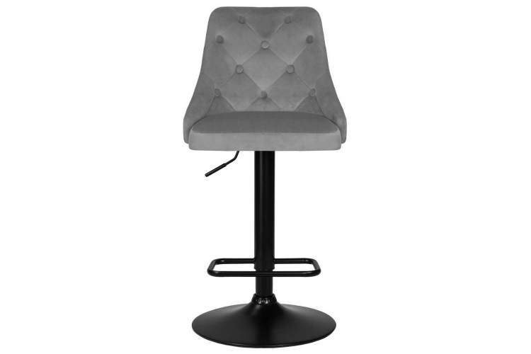 Стул барный DOBRIN JOSEPH BLACK, серый велюр (MJ9-75)-5