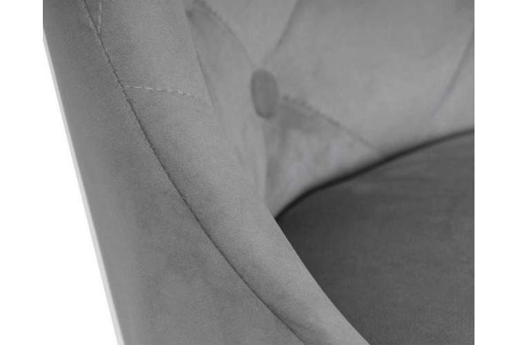 Стул барный DOBRIN JOSEPH BLACK, серый велюр (MJ9-75)-7