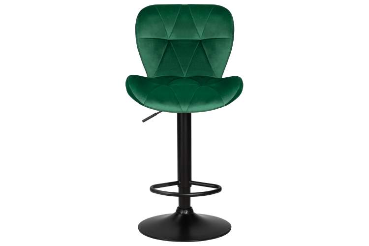 Стул барный DOBRIN BARNY BLACK, зеленый велюр (MJ9-88)-5