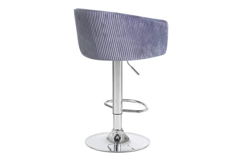 Стул барный DOBRIN DARCY, серый велюр (1922-19)-3