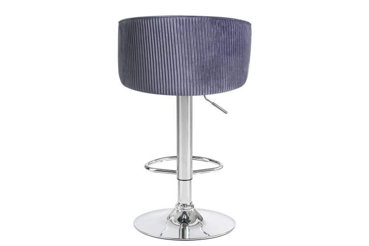 Стул барный DOBRIN DARCY, серый велюр (1922-19)-4