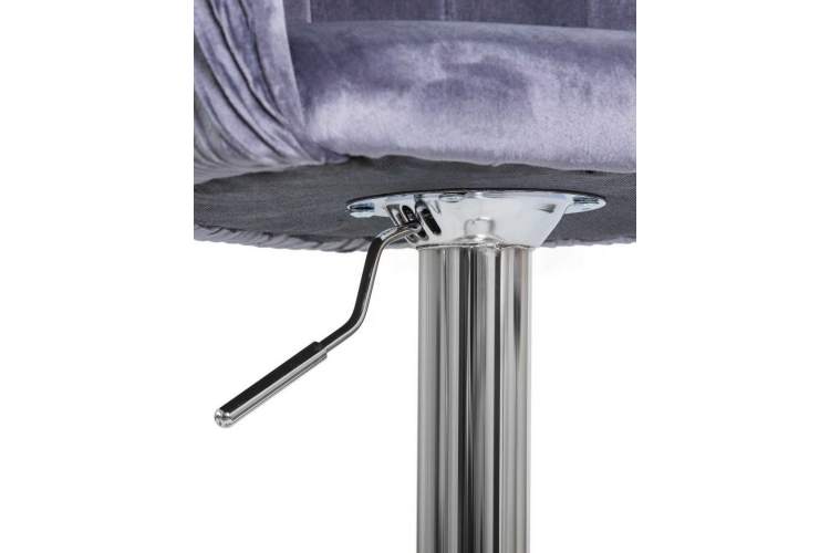 Стул барный DOBRIN DARCY, серый велюр (1922-19)-7