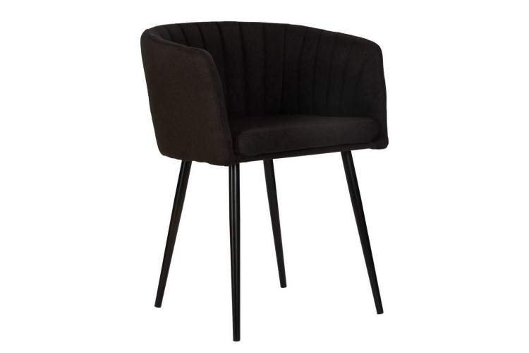 Стул обеденный DOBRIN ALINA, черная ткань (LAR-106D-28)