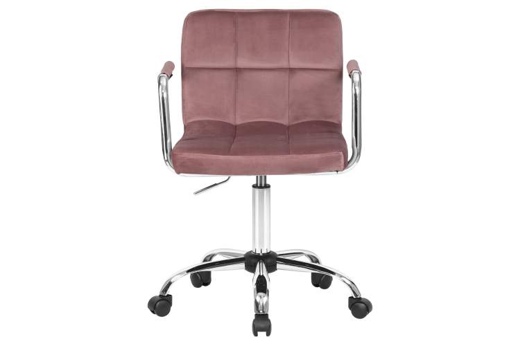 Набор 2 шт Офисное кресло для персонала DOBRIN TERRY, пудрово-розовый велюр (MJ9-32)-6