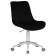 Набор 2 шт Кресло офисное DOBRIN DORA, чёрный велюр (1922-21), хромированная сталь
