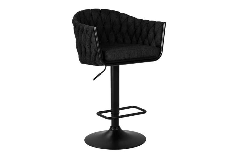 Стул барный DOBRIN LEON, черная ткань (LAR-275-50)