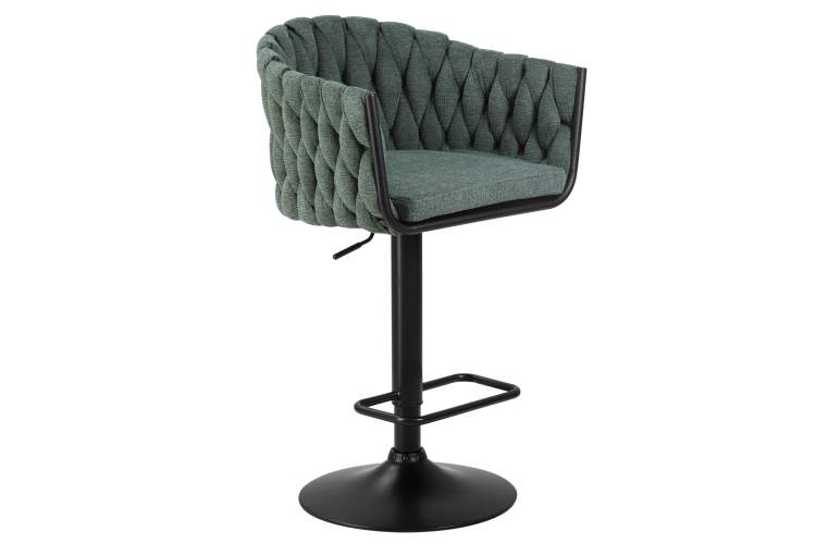 Набор 2 шт Стул барный DOBRIN LEON, зеленая ткань (LAR 275-23)-2