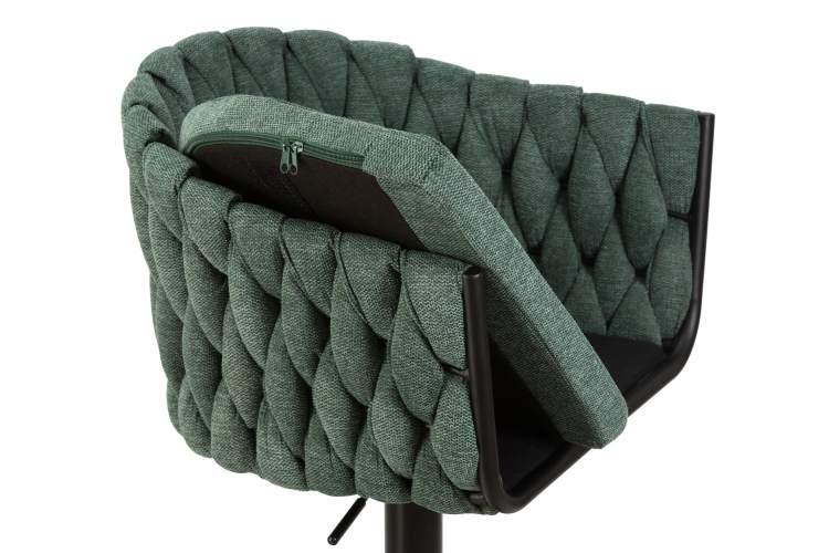 Набор 2 шт Стул барный DOBRIN LEON, зеленая ткань (LAR 275-23)-7