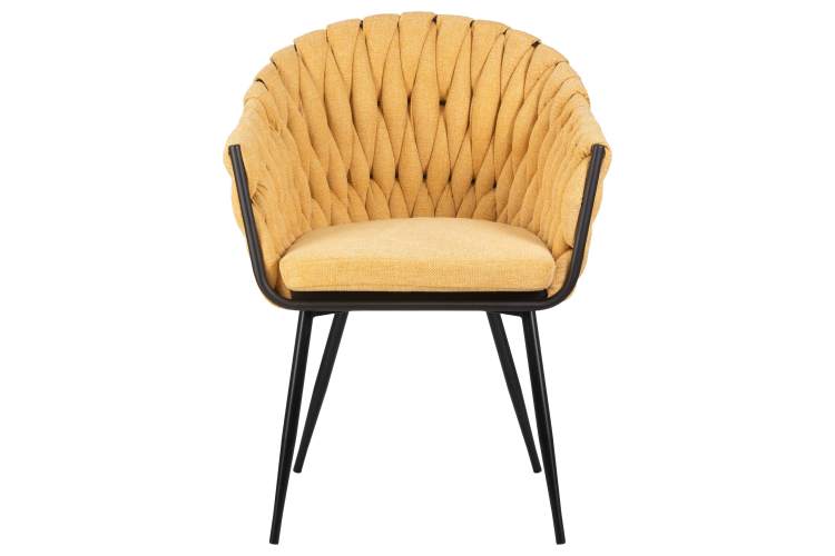 Набор 2 шт Стул обеденный DOBRIN MATILDA, жёлтая ткань (LAR 275-8)-6