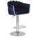Набор 2 шт Стул барный DOBRIN MARCEL, синий велюр (MJ9-117)