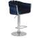 Набор 2 шт Стул барный DOBRIN MARCEL, синий велюр (MJ9-117)