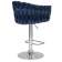 Набор 2 шт Стул барный DOBRIN MARCEL, синий велюр (MJ9-117)
