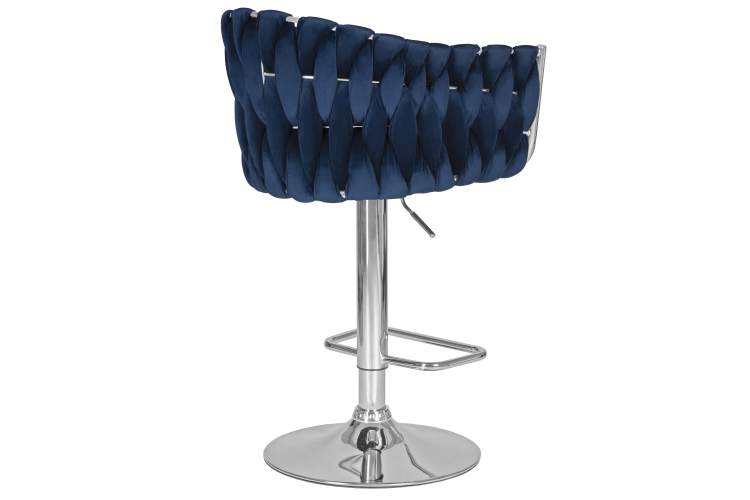 Набор 2 шт Стул барный DOBRIN MARCEL, синий велюр (MJ9-117)-4