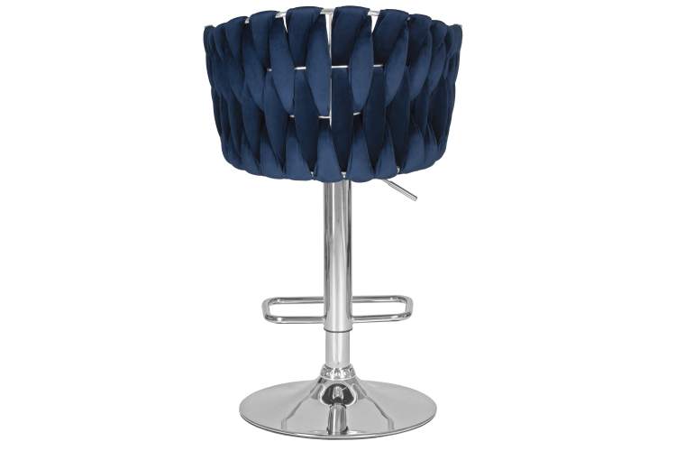 Набор 2 шт Стул барный DOBRIN MARCEL, синий велюр (MJ9-117)-5