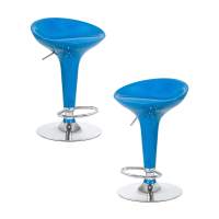 Набор 2 шт Стул барный DOBRIN BOMBA, голубой