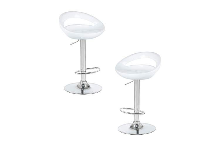 Набор 2 шт Стул барный DOBRIN DISCO, белый