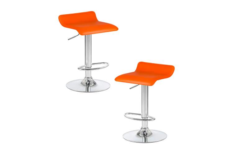 Набор 2 шт Стул барный DOBRIN TOMMY, оранжевый