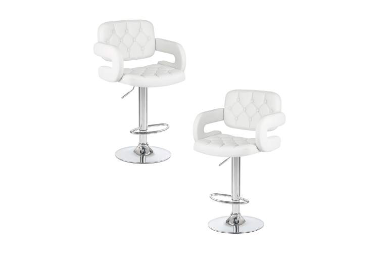 Набор 2 шт Стул барный DOBRIN TIESTO, белый