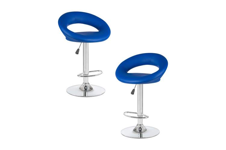 Набор 2 шт Стул барный DOBRIN MIRA, синий