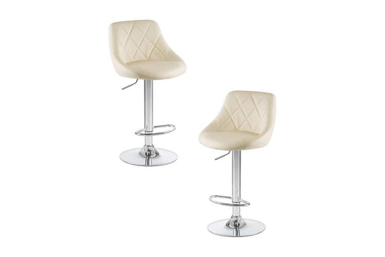 Набор 2 шт Стул барный DOBRIN LOGAN, кремовый