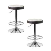 Набор 2 шт Табурет барный DOBRIN BRUNO, кремово-коричневый