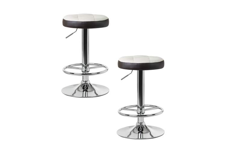 Набор 2 шт Табурет барный DOBRIN BRUNO, кремово-коричневый