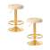 Набор 2 шт Табурет барный DOBRIN BRUNO GOLD, бежевый велюр (MJ9-10)