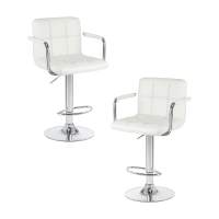 Набор 2 шт Стул барный DOBRIN KRUGER ARM, белый