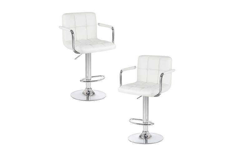 Набор 2 шт Стул барный DOBRIN KRUGER ARM, белый