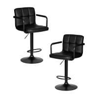 Набор 2 шт Стул барный DOBRIN KRUGER ARM BLACK, черный