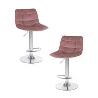 Набор 2 шт Стул барный DOBRIN TAILOR, пудрово-розовый велюр (MJ9-32)