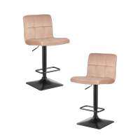 Набор 2 шт Стул барный DOBRIN DOMINIC, мокко велюр (MJ9-9)