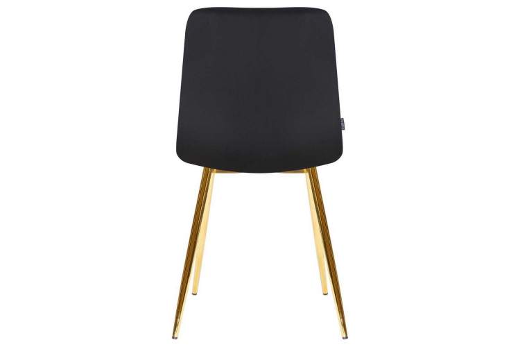 Стул обеденный DOBRIN ALEX, золотые ножки, черный велюр (V108-77),-5