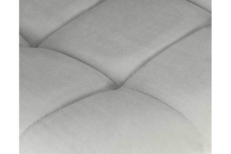 Стул барный DOBRIN NICOLE, черные матовые ножки, светло-серый велюр (108-52)-7