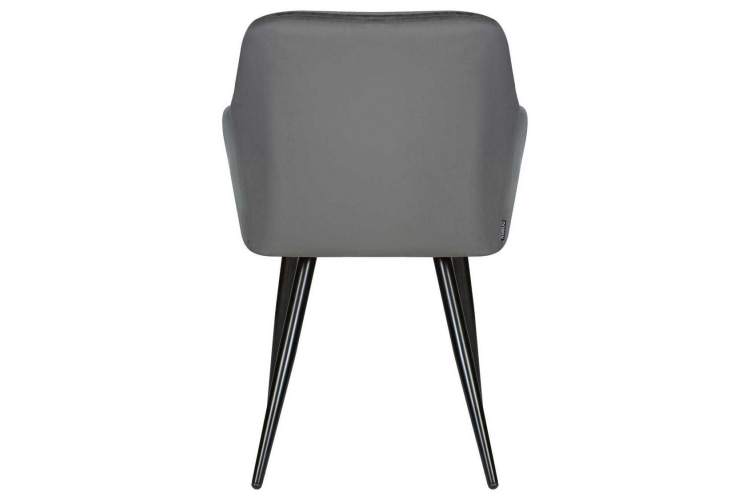 Стул обеденный DOBRIN ROBERT, черные матовые ножки, велюр V108-92 Антрацит-4