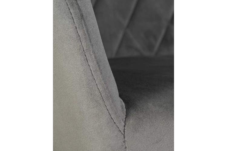 Стул обеденный DOBRIN ROBERT, черные матовые ножки, велюр V108-92 Антрацит-6