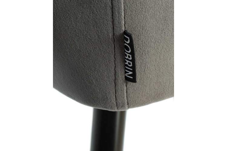 Стул обеденный DOBRIN ROBERT, черные матовые ножки, велюр V108-92 Антрацит-8