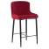Набор 2 шт Стул полубарный DOBRIN CHRISTIAN'65, черные ножки, бордовый велюр (V108-85)