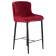 Набор 2 шт Стул полубарный DOBRIN CHRISTIAN'65, черные ножки, бордовый велюр (V108-85)