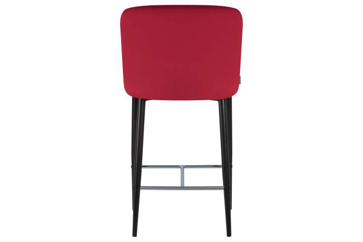 Набор 2 шт Стул полубарный DOBRIN CHRISTIAN'65, черные ножки, бордовый велюр (V108-85)-5